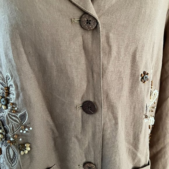 EUC Coldwater Creek Embroidered Blazer - Picture 5 of 5